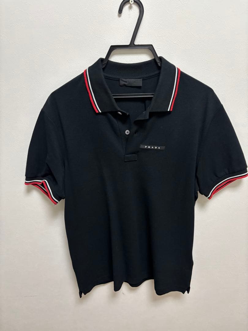 PRADA ブラック ポロシャツ　M