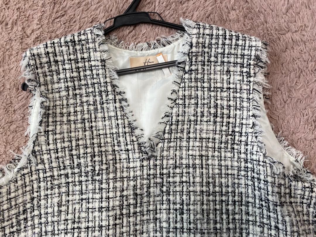 heve ヘイブ MIXツイードジレ