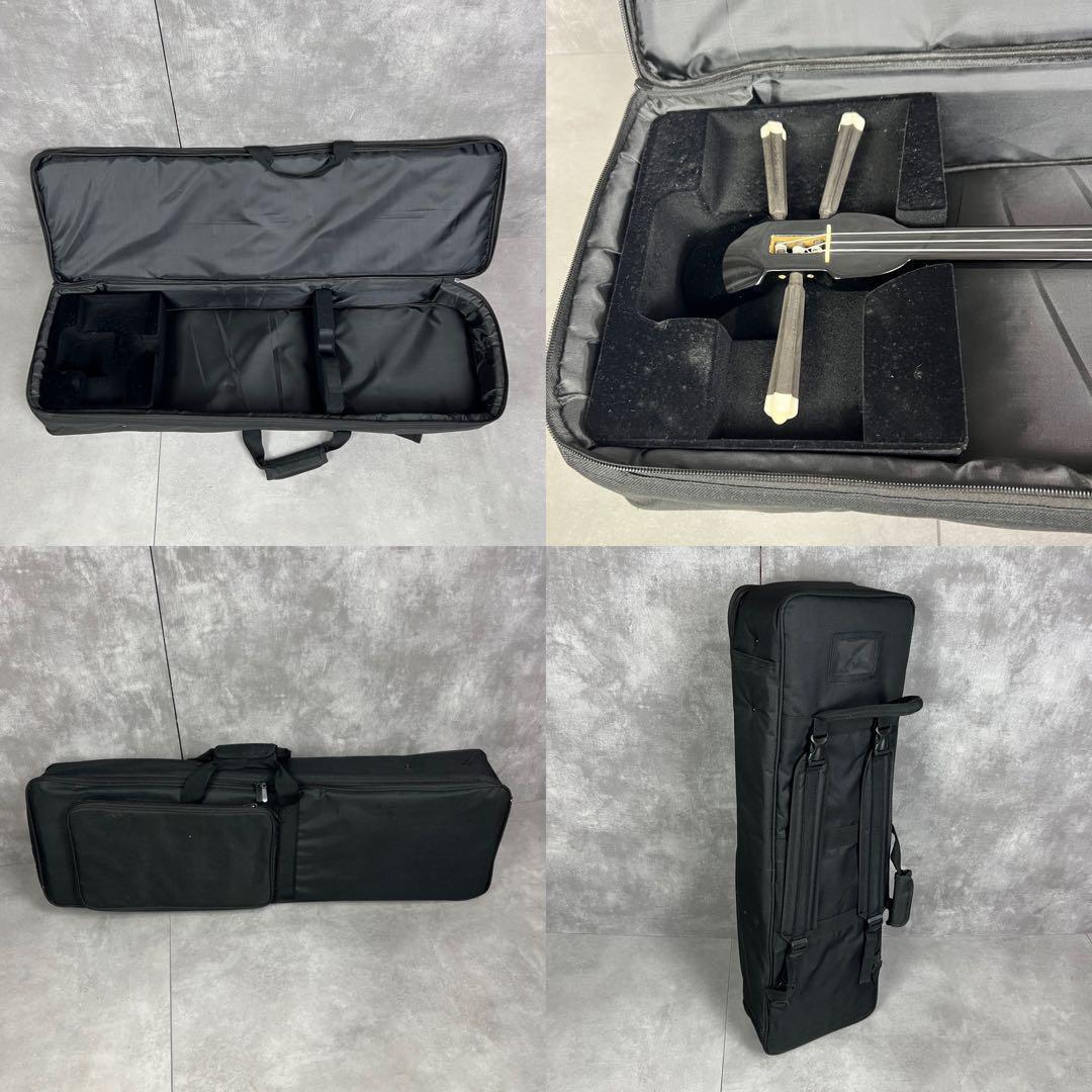 初心者おすすめ　美品　沖縄三線　初心者　2WAYセミハードケース　人口皮　うま