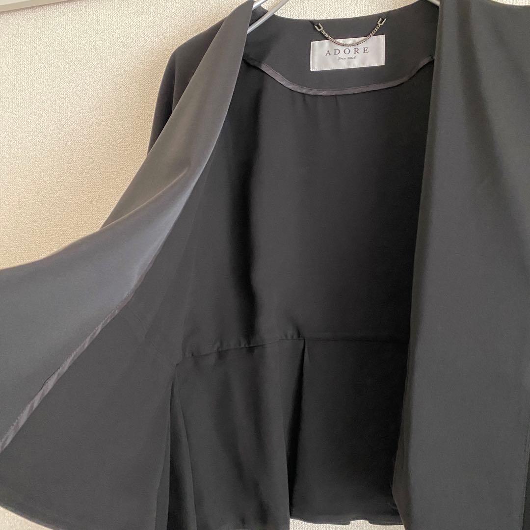 ADORE アドーア　ペプラムジャケット　38 卒業　入学入園　オケージョン