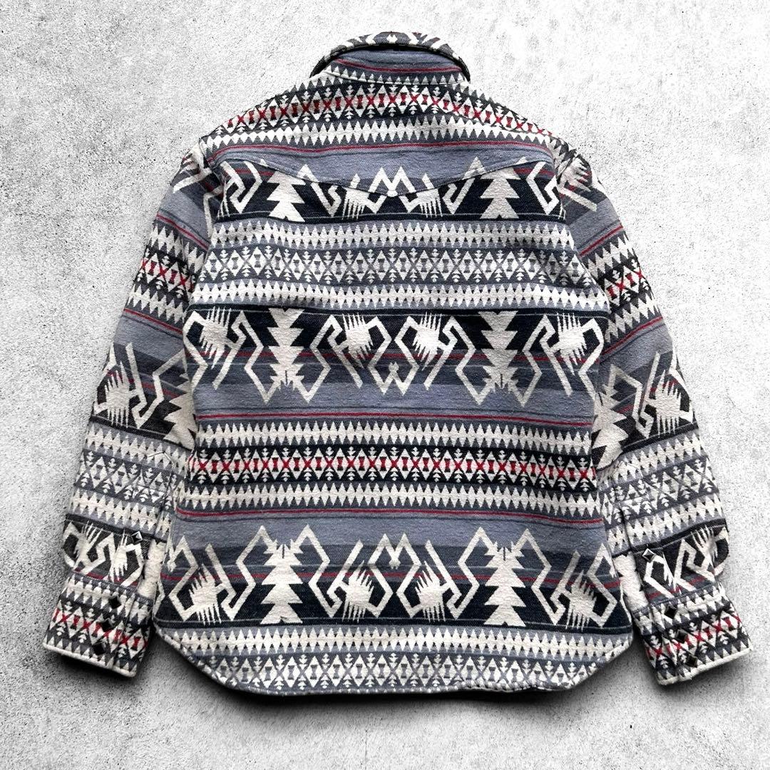 希少 インディアンモーターサイクル ネイティブ柄 ウール ジャケット 東洋
