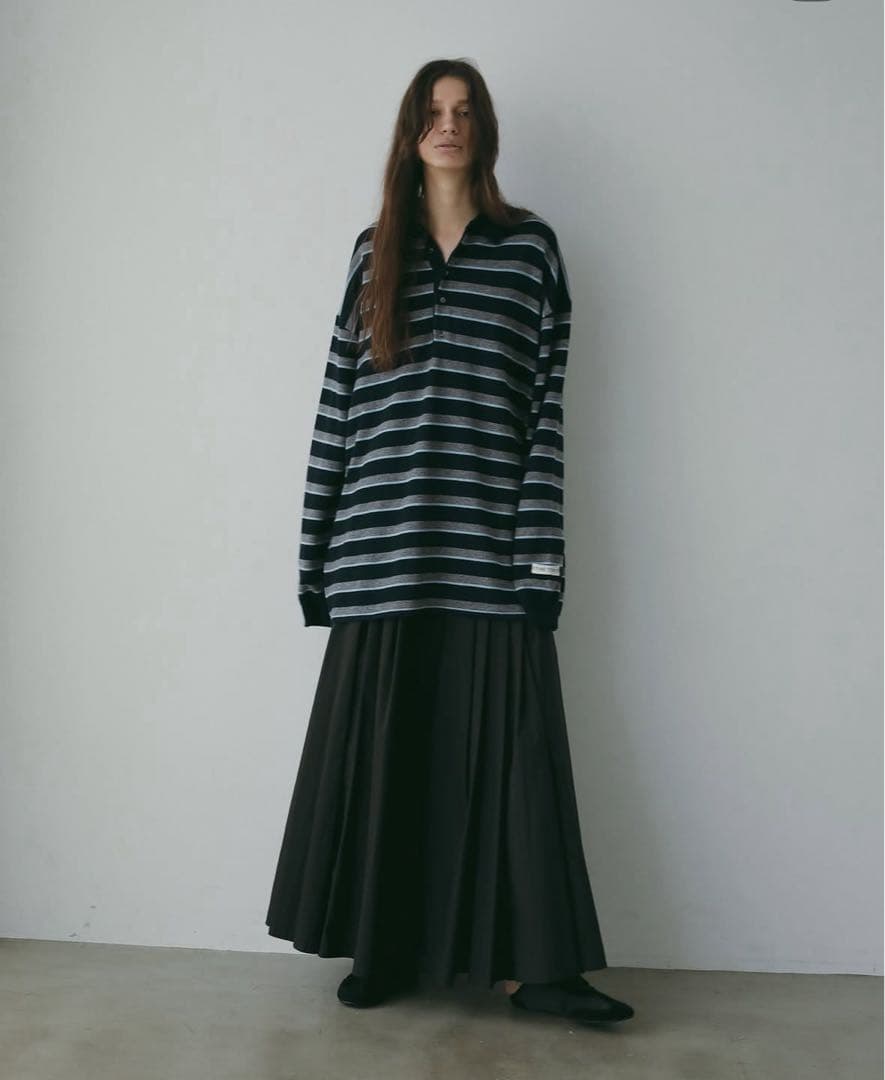 ETRE TOKYO マルチボーダーニットポロ　横浜店　限定色 ネイビー