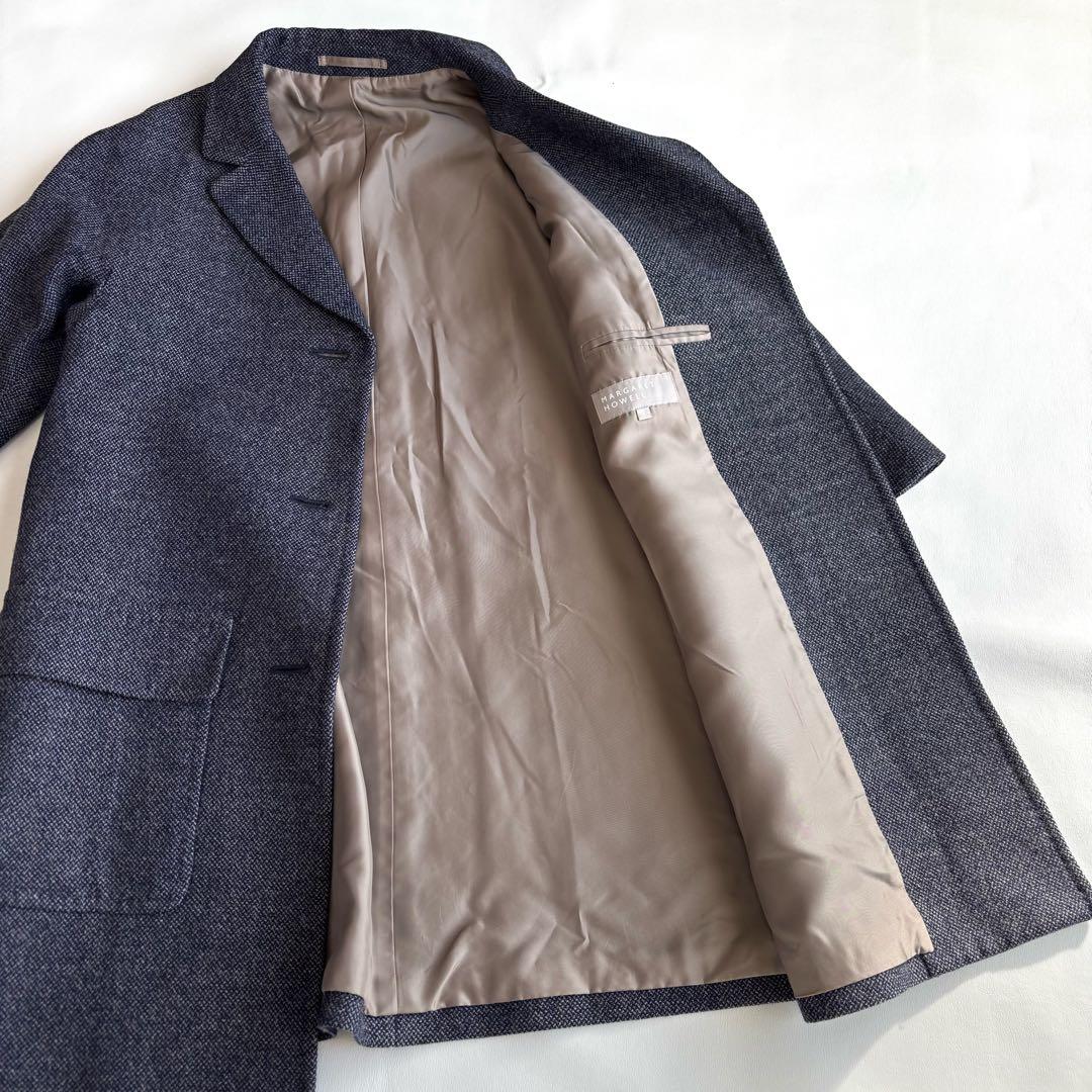 MARGARET HOWELL マーガレットハウエル　ツイード　コート　美品
