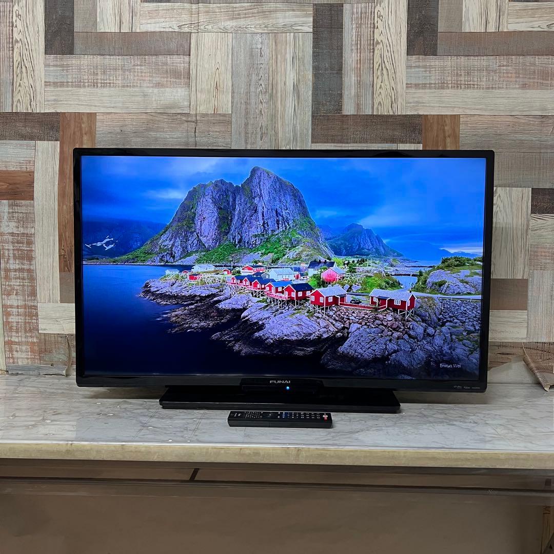 全国送料込 ❣️フナイ40型地デジBSCSテレビ録画機能付見ながら裏番組録画可