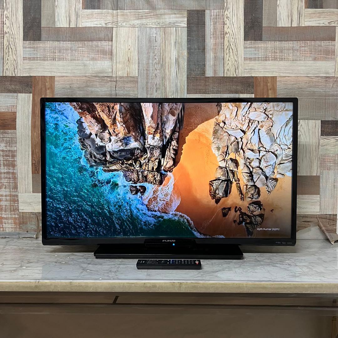 全国送料込 ❣️フナイ40型地デジBSCSテレビ録画機能付見ながら裏番組録画可