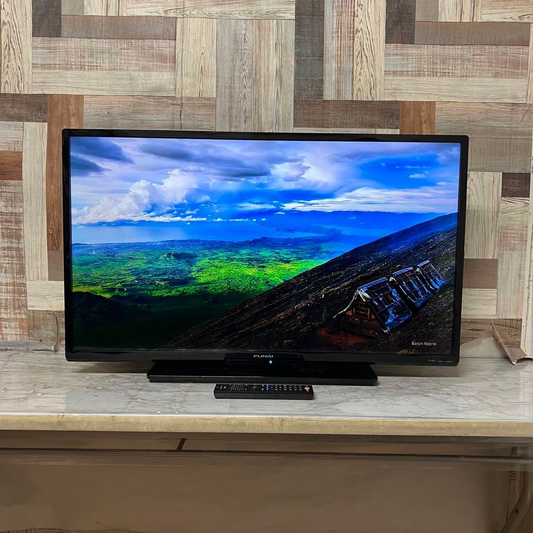 全国送料込 ❣️フナイ40型地デジBSCSテレビ録画機能付見ながら裏番組録画可