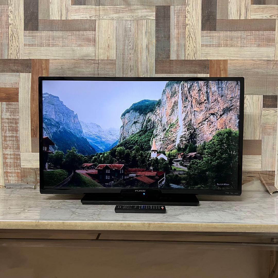 全国送料込 ❣️フナイ40型地デジBSCSテレビ録画機能付見ながら裏番組録画可