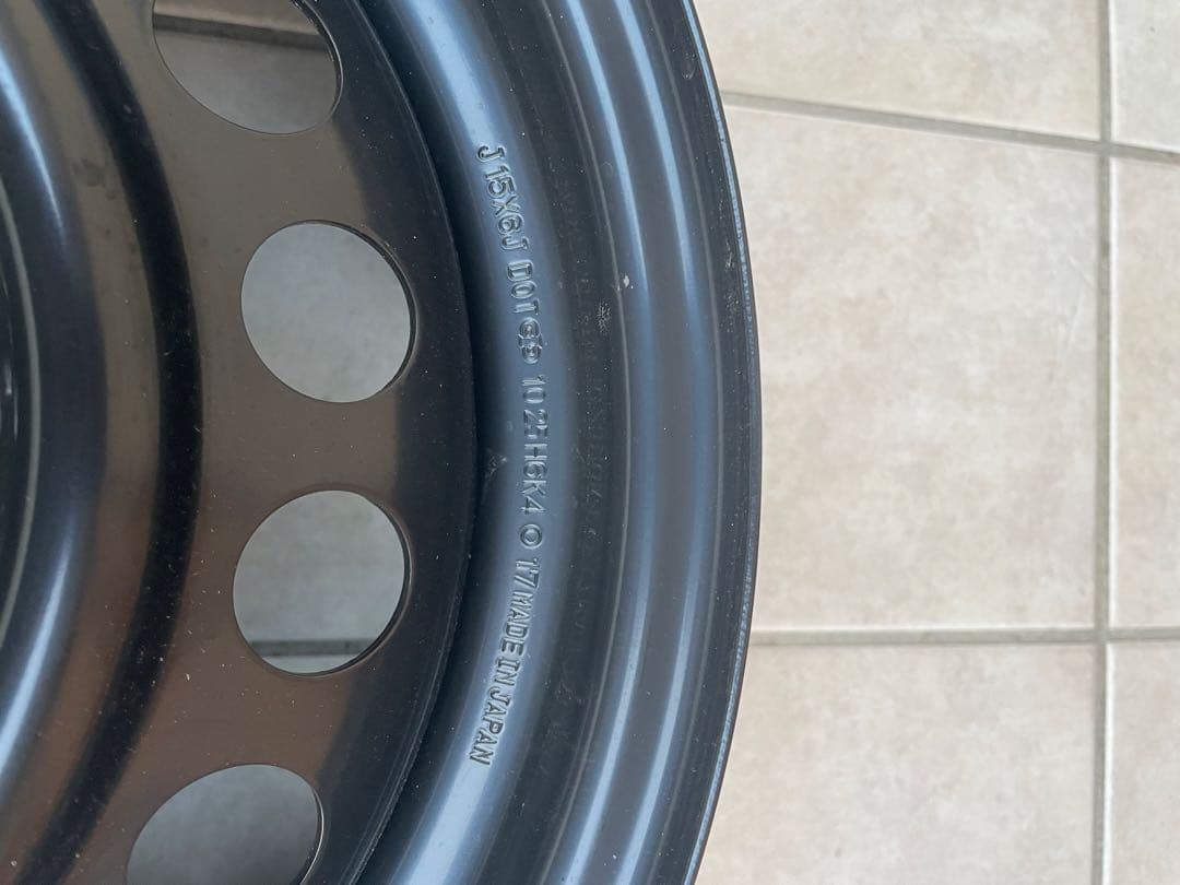 ホンダ　フィット　15インチスチールホイールセット　4本