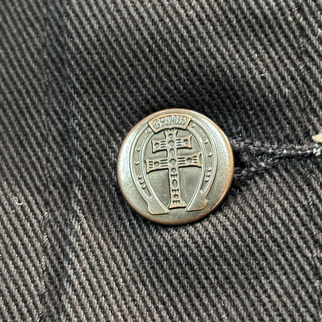 クライミー ブラックデニムワークジャケット サイズM メンズ ルード系 USA製