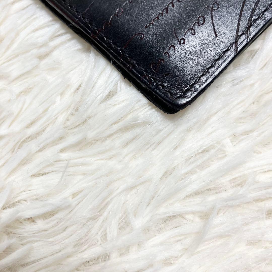【良品】ベルルッティ マネークリップ レザー カリグラフィー
