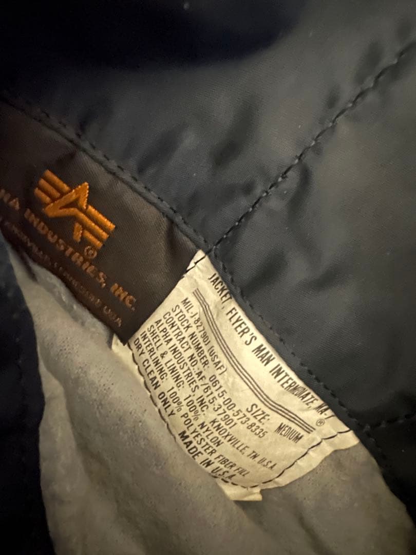 古*ト様 Alpha ma-1 USA製