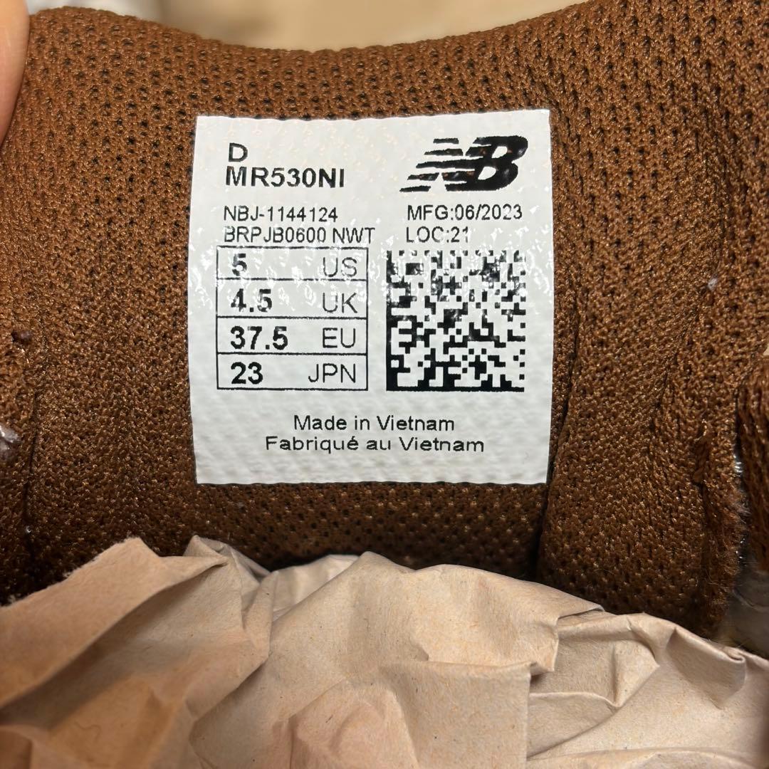 限定 ニコアンド別注 ニューバランス 530 MR530NI ブラウン 23.0