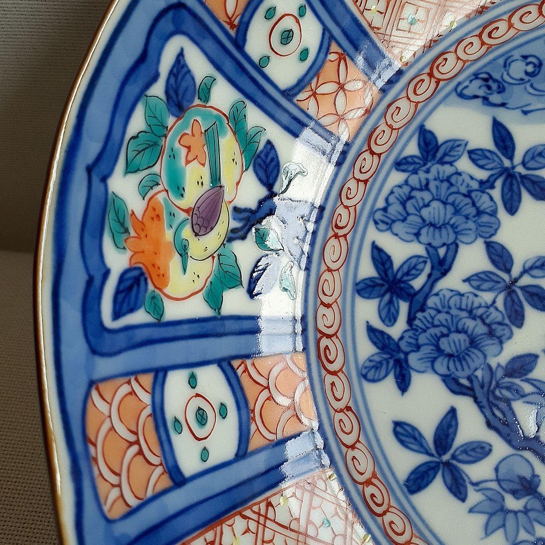 京焼　清水焼　昭阿弥　高野昭阿弥　色絵　芙蓉手　鉢