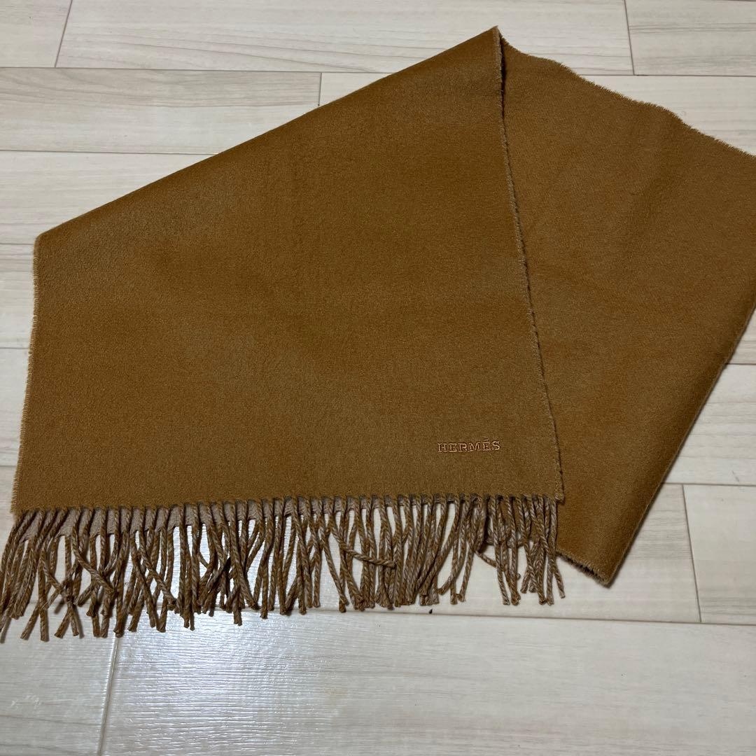 HERMES レクトヴェルソ　マロン　カシミヤ100%