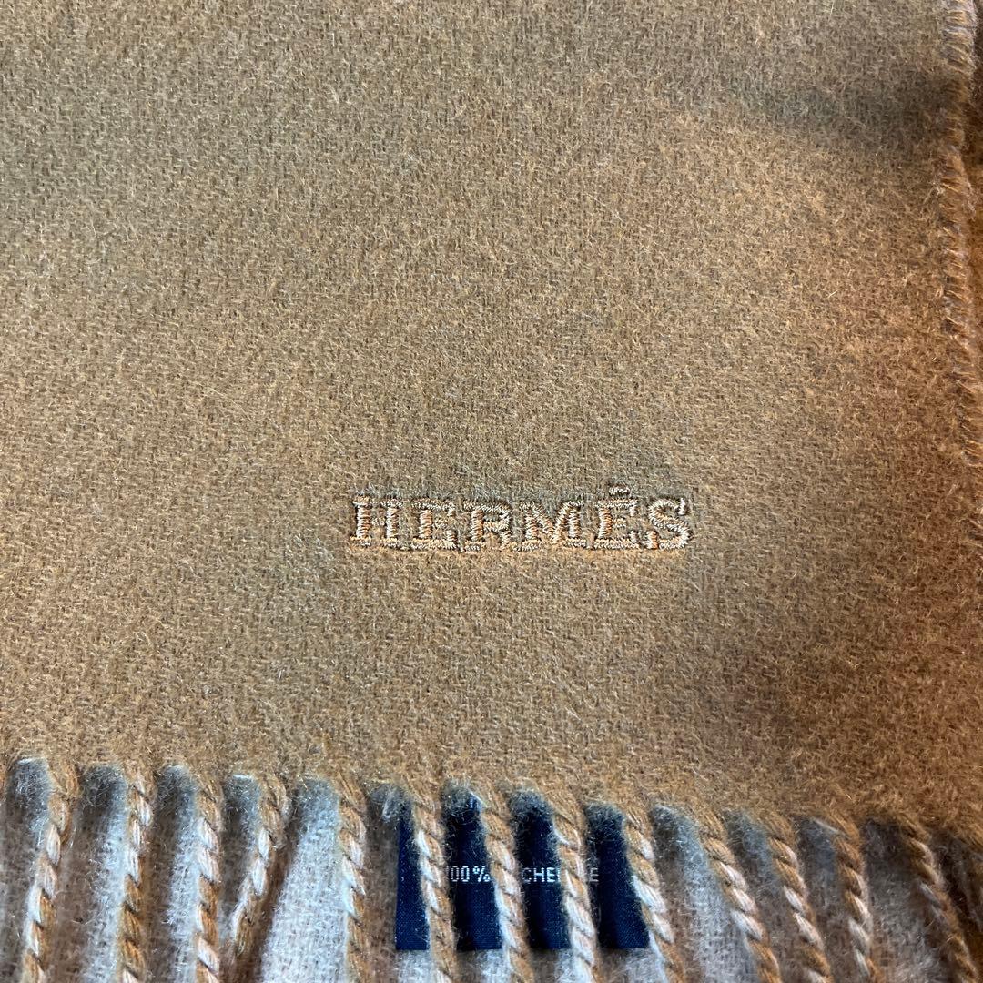 HERMES レクトヴェルソ　マロン　カシミヤ100%