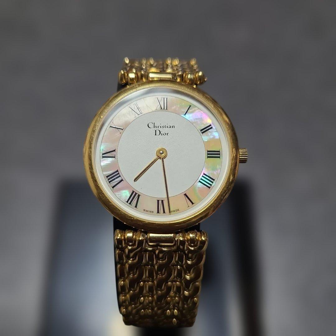 クリスチャン ディオール ラウンド 腕時計 ユニセックス　稼働品