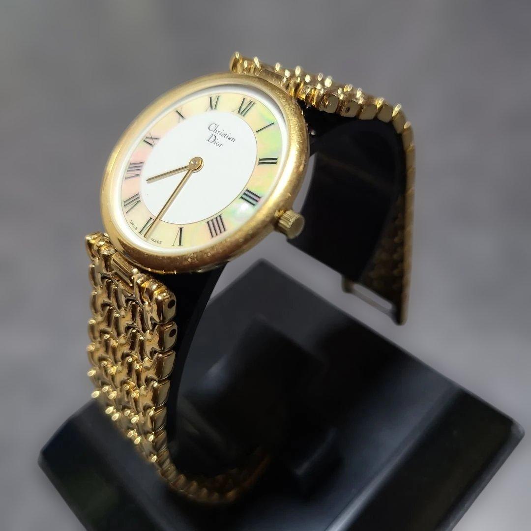 クリスチャン ディオール ラウンド 腕時計 ユニセックス　稼働品