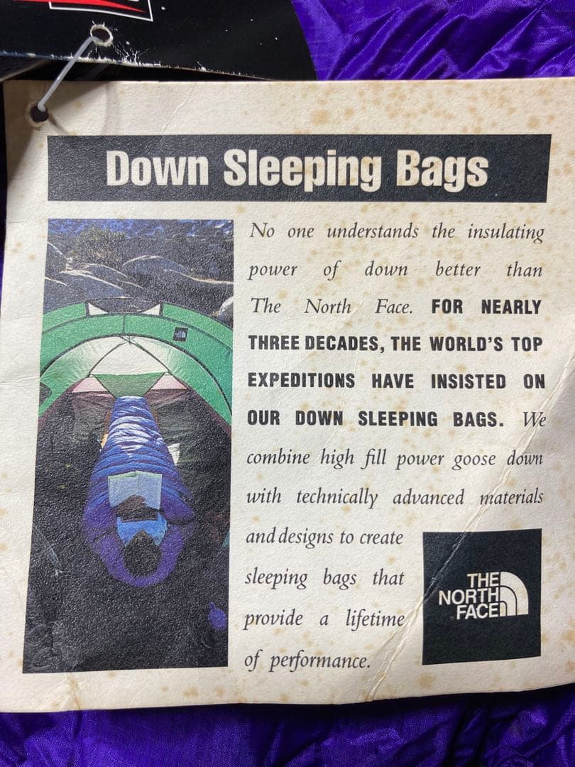 THE NORTH FACE 寝袋 黒/紫　極寒地可能　スリーピングバッグ