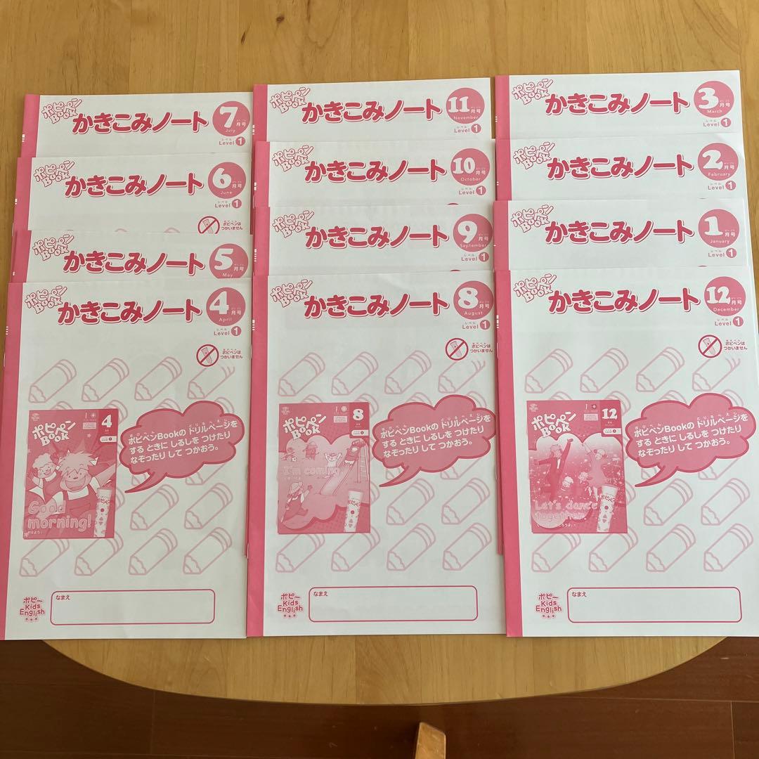 ポピーキッズイングリッシュ レベル1〜3 全セット