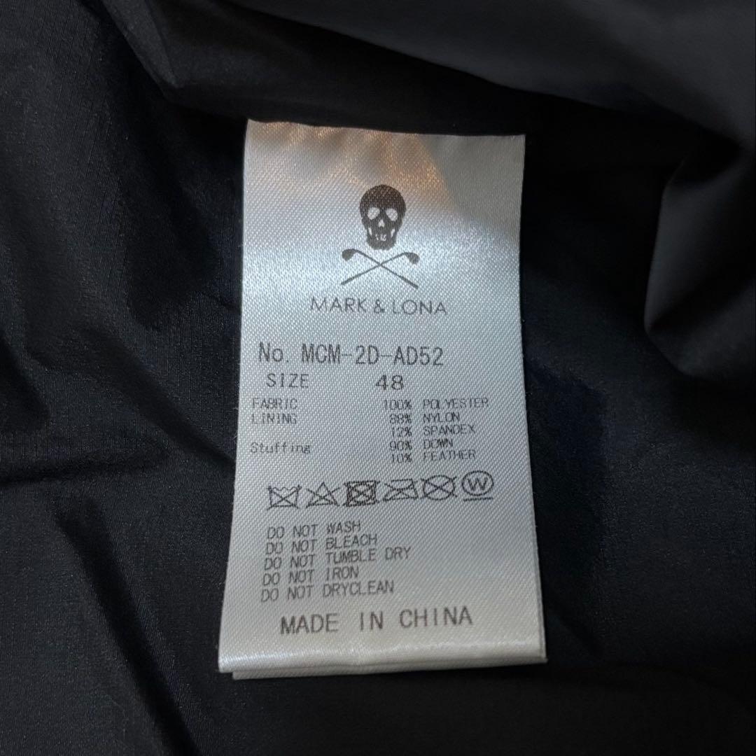 マークアンドロナ MARK&LONA ダウンベスト 48(L) ブラック 黒