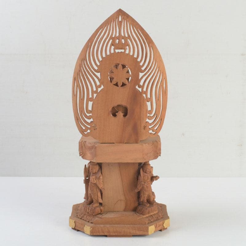 江戸(倉庫)　仏教美術　桧彫刻　大日如来像　仏像　置物　V　9312