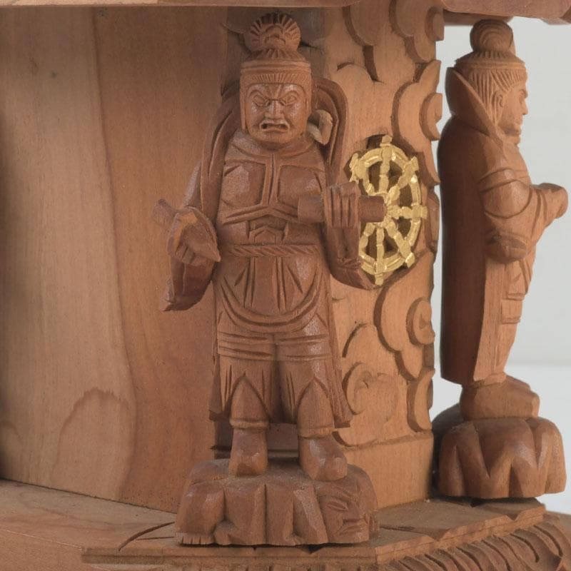 江戸(倉庫)　仏教美術　桧彫刻　大日如来像　仏像　置物　V　9312