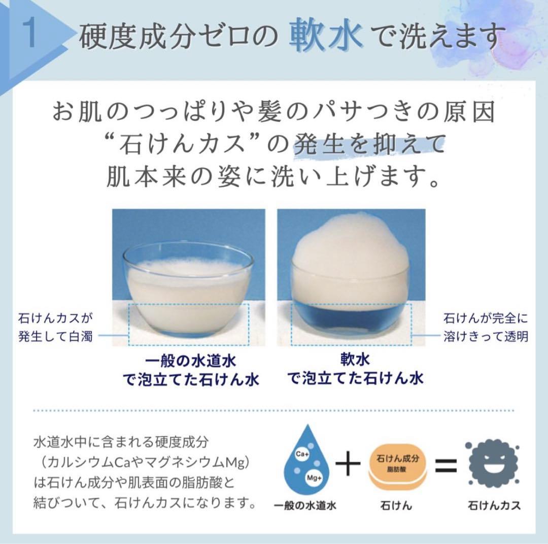 新品未開封【新機種バブルプラス】アクアソフトバブルプラス 超軟水器 ホワイト