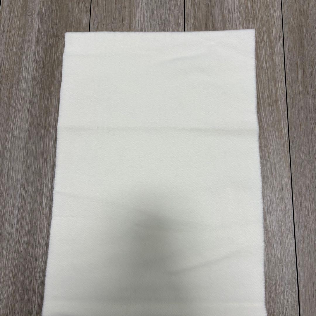 タグ付き ヴィヴィアンウエストウッド フリンジ マフラー ホワイト