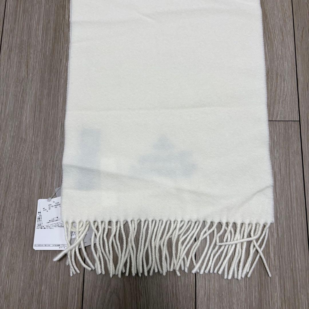 タグ付き ヴィヴィアンウエストウッド フリンジ マフラー ホワイト