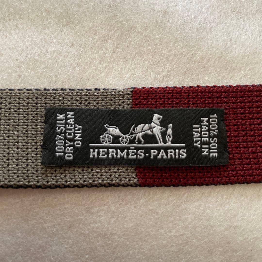 【新品・専用】HERMES エルメス　ネクタイ　ニットタイ　 4way Hロゴ