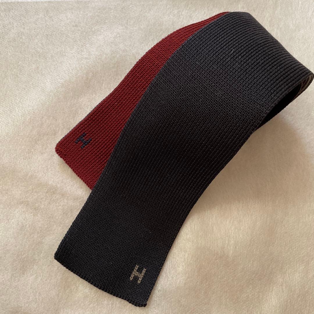 【新品・専用】HERMES エルメス　ネクタイ　ニットタイ　 4way Hロゴ