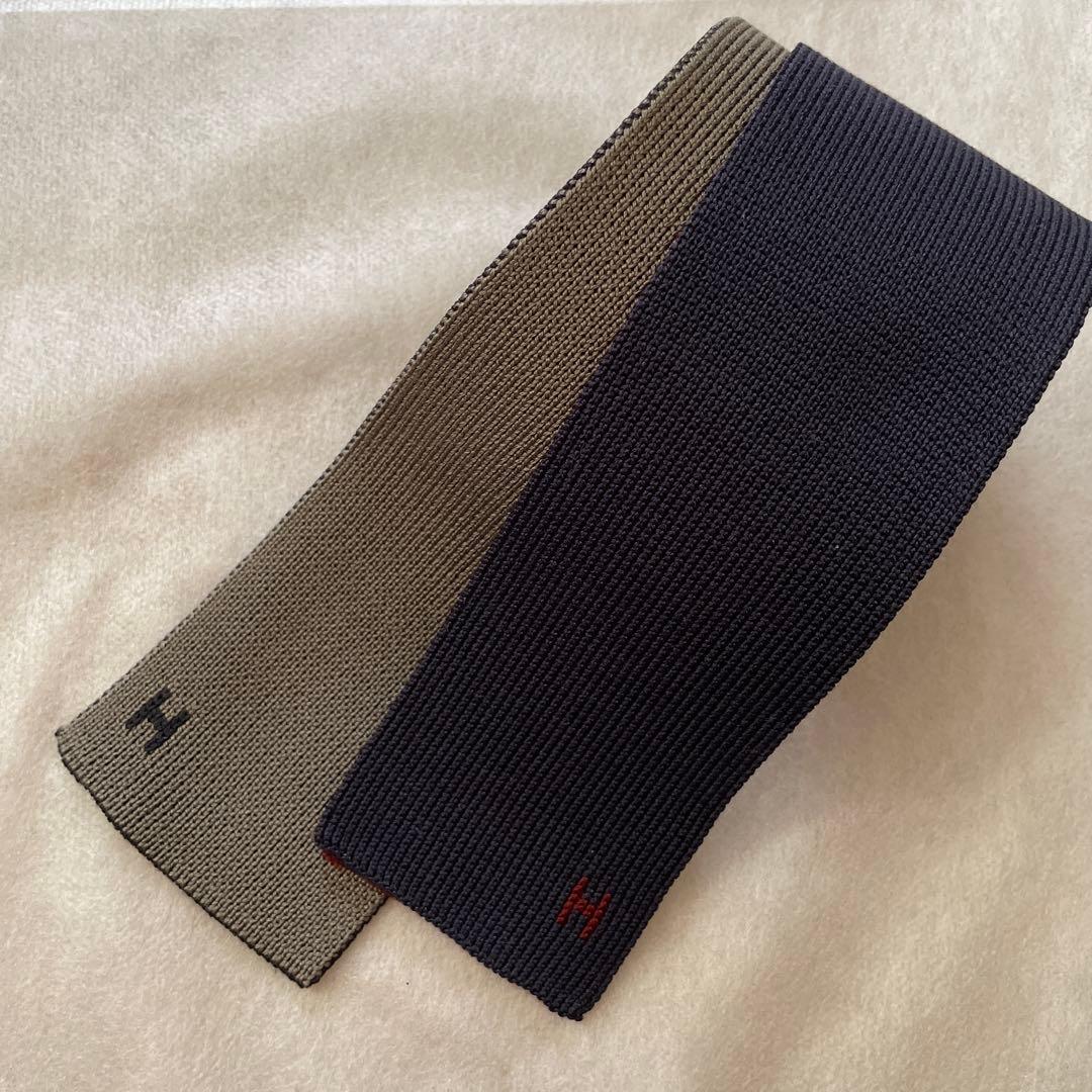 【新品・専用】HERMES エルメス　ネクタイ　ニットタイ　 4way Hロゴ