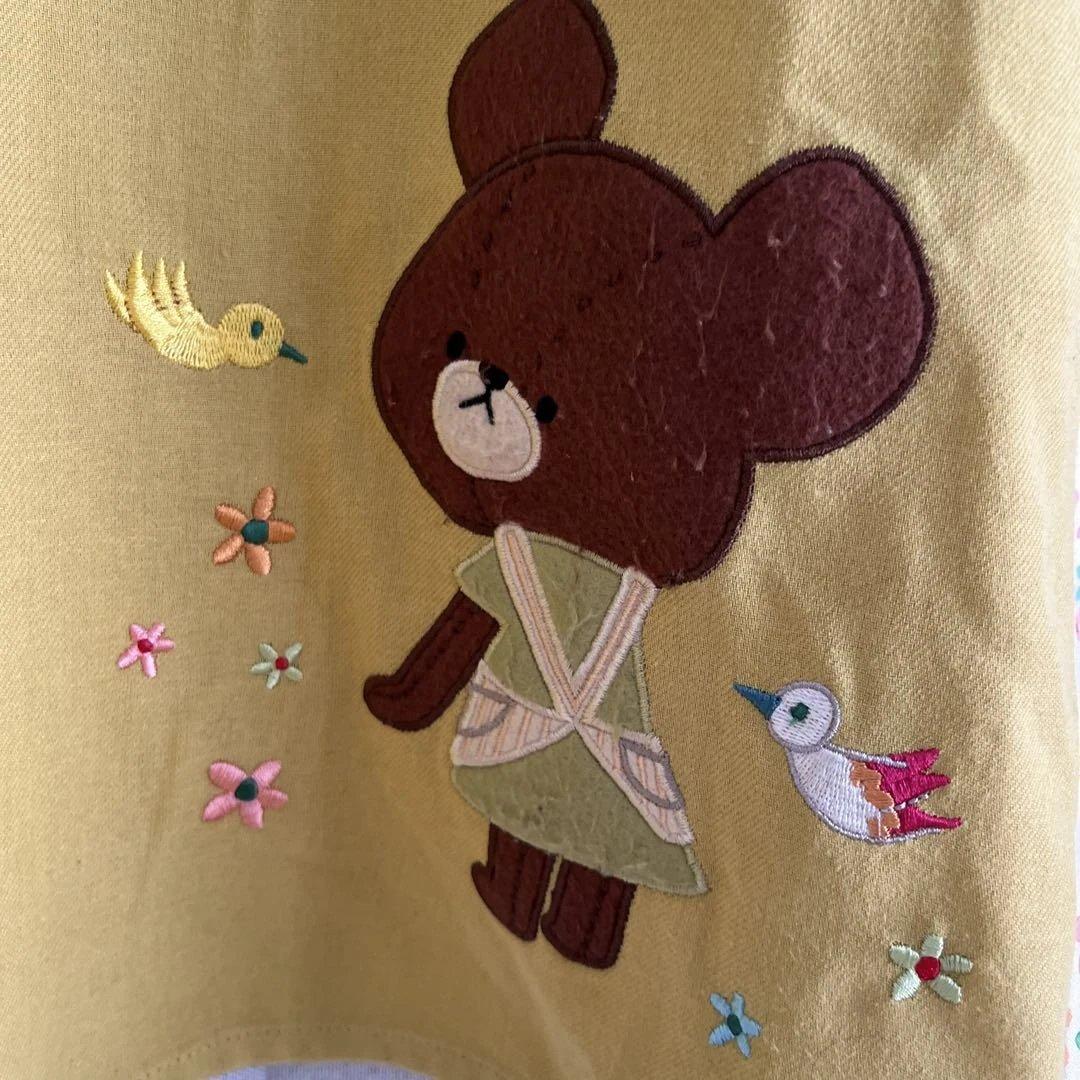 くまのがっこうエプロン 保育士、幼稚園教諭 【４枚セット】