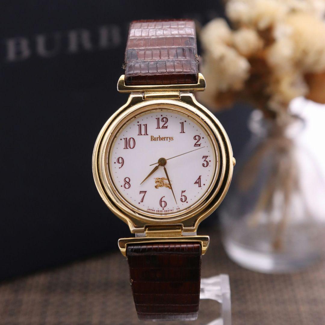 正規品【新品電池】BURBERRY 4630/ボーイズ 動作良好 ロンドン 3針