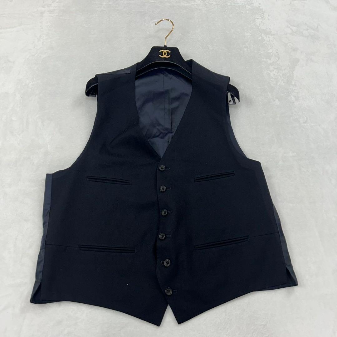 I5⑤ XL BB7 バーバリーロンドン ベスト付き シングル スーツ メンズ