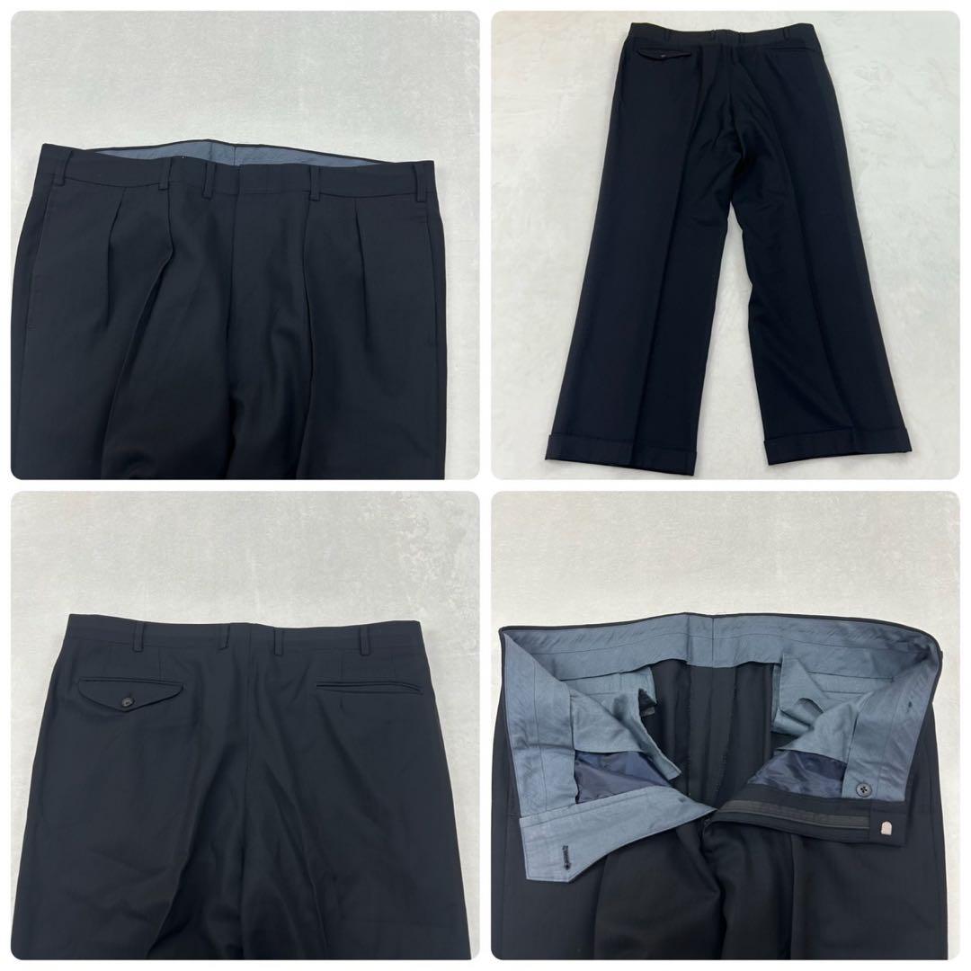 I5⑤ XL BB7 バーバリーロンドン ベスト付き シングル スーツ メンズ