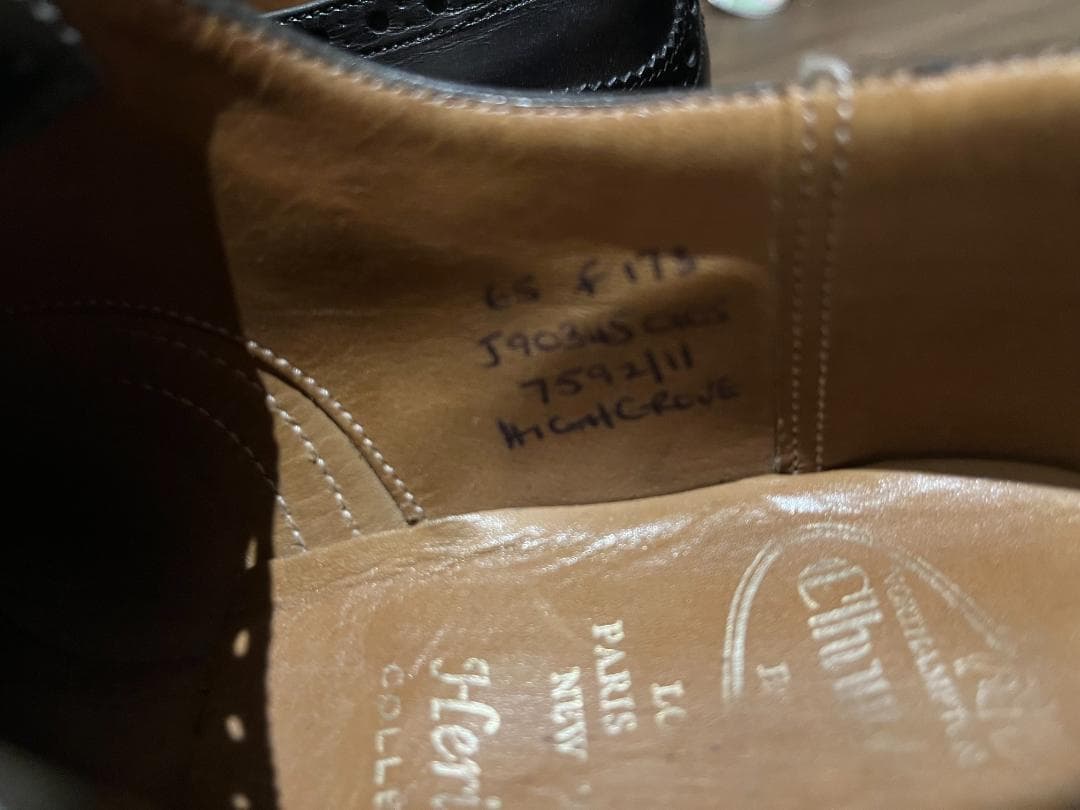 Church's HIGH GROVE セミブローグ 65F