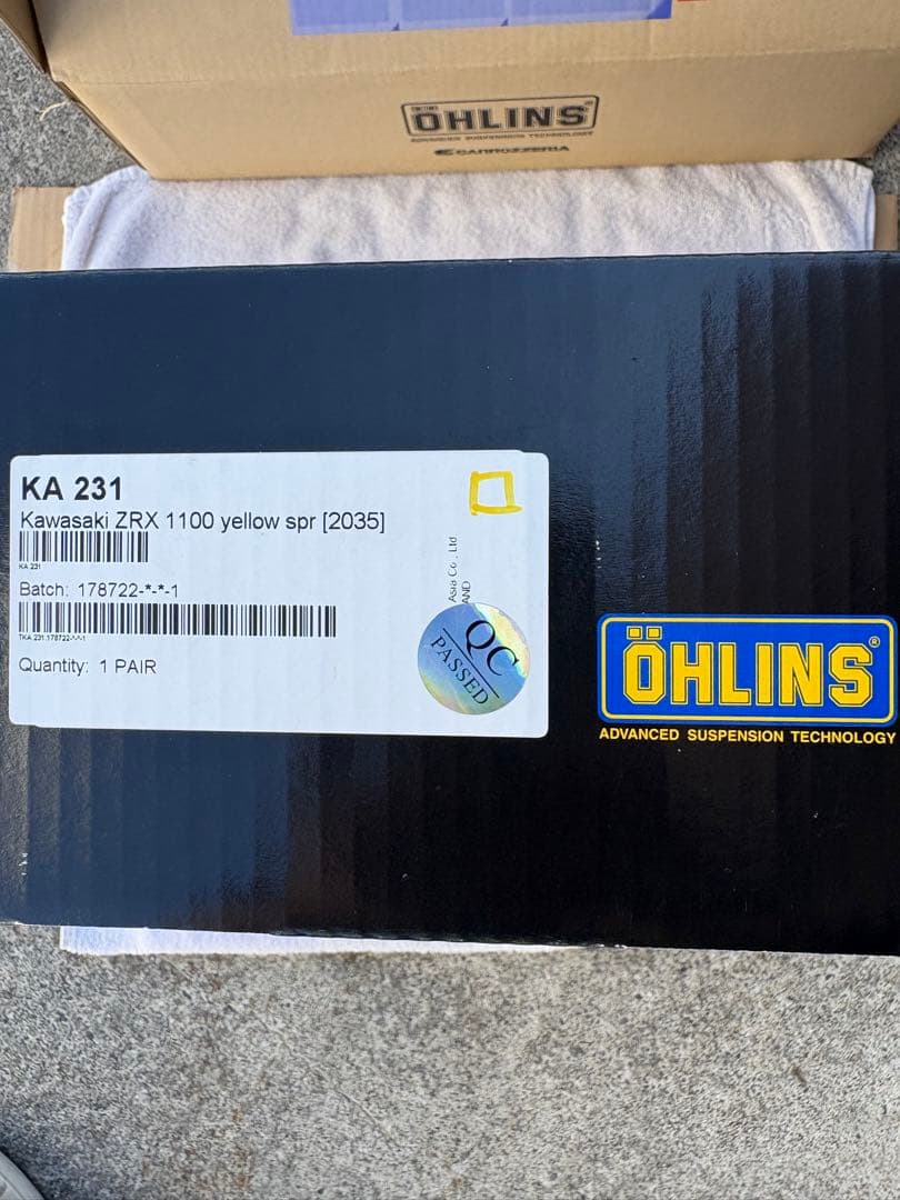 ZRX1100 ZRX1200 OHLINS レジェンドツインKA231