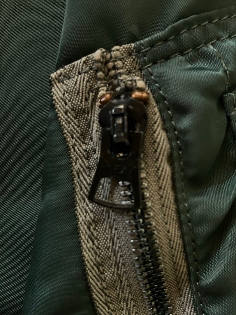 80s USA製 アルファインダストリーズ MA-1 白テープ/ホワイトテープ