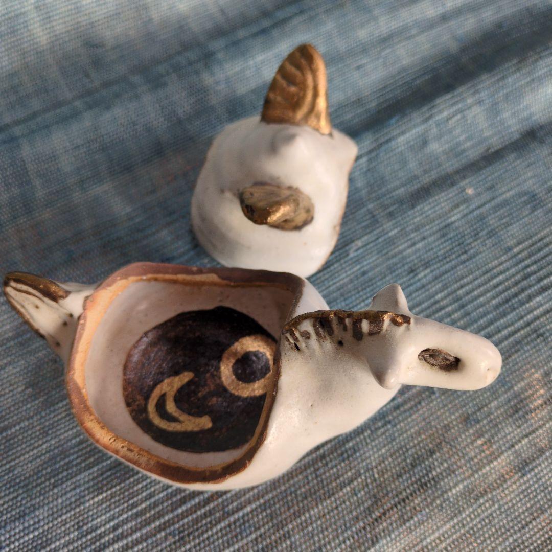 萩焼　午の香合