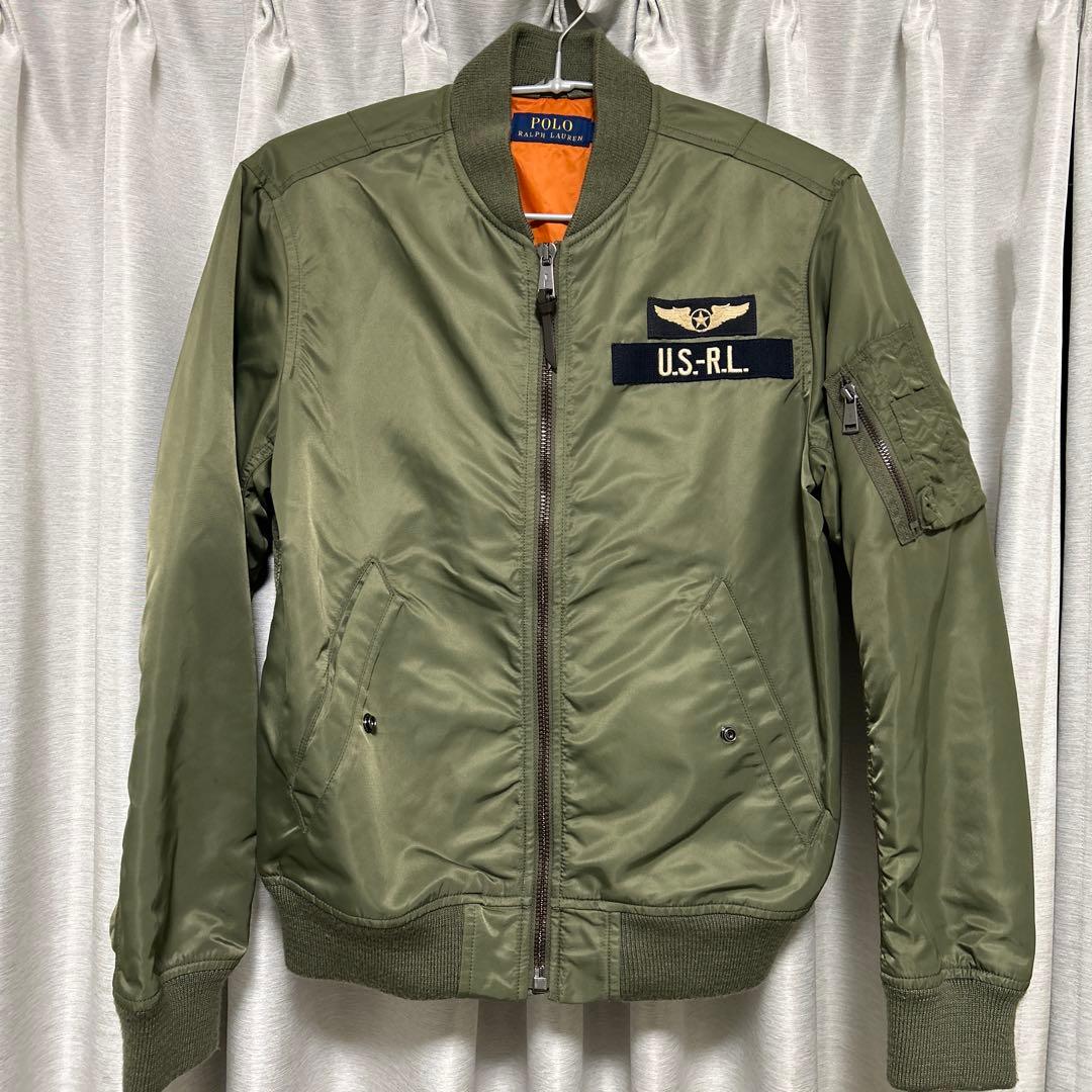 極美品 希少 Polo Ralph Lauren MA-1 フライトジャケット
