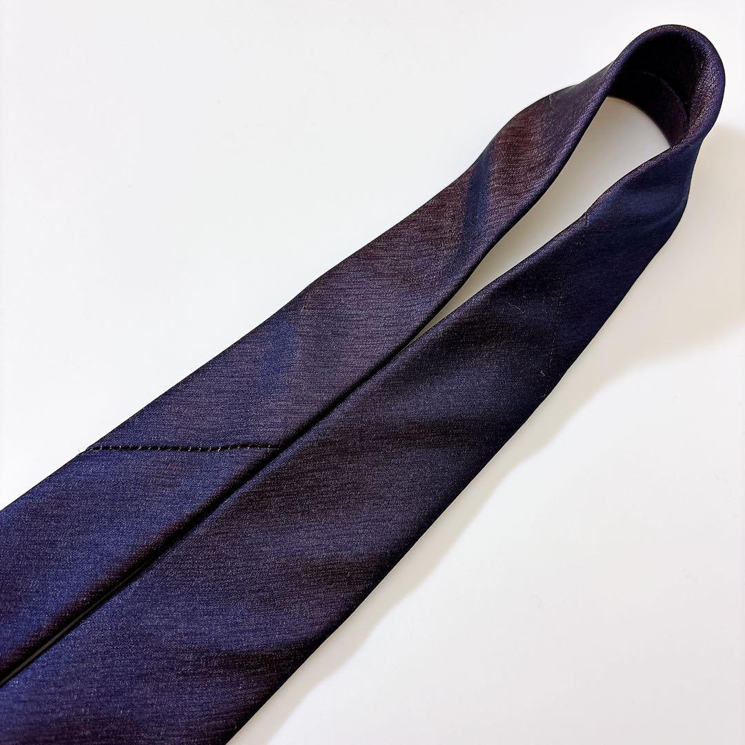 現行 ポールスミス ネクタイ タイ シルク グリッター ラメ パープル ビジネス