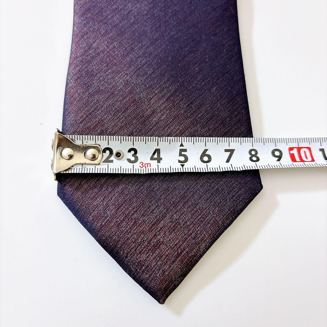 現行 ポールスミス ネクタイ タイ シルク グリッター ラメ パープル ビジネス