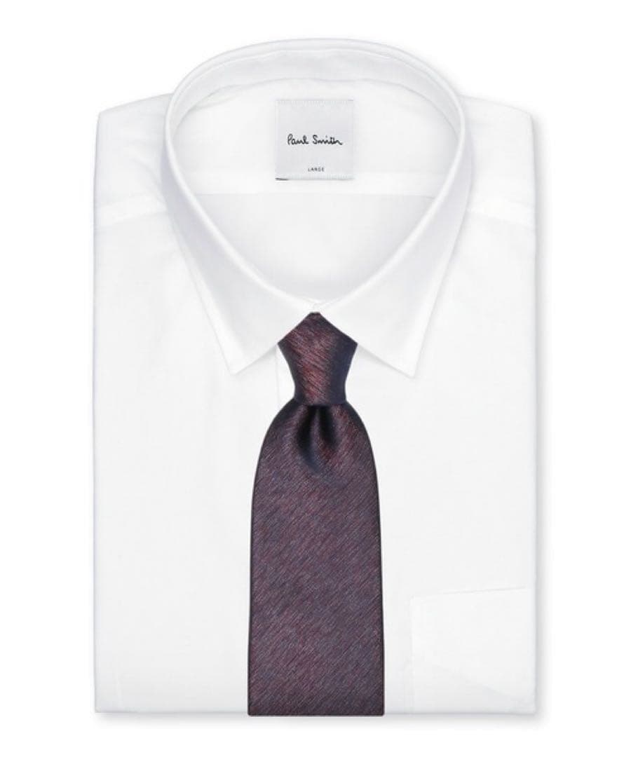 現行 ポールスミス ネクタイ タイ シルク グリッター ラメ パープル ビジネス