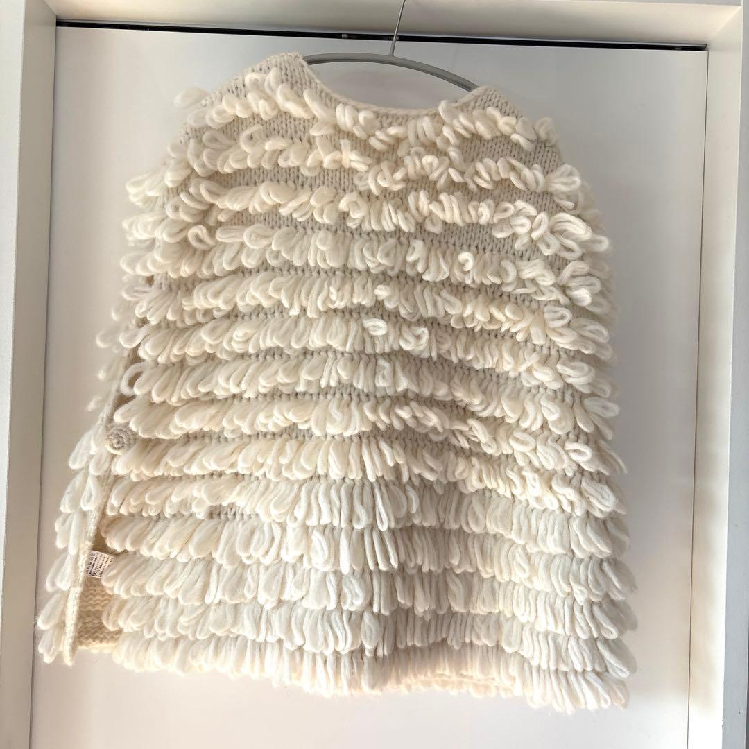 Ecru et Pousse Gauze# ハンドニットベスト新品未使用品