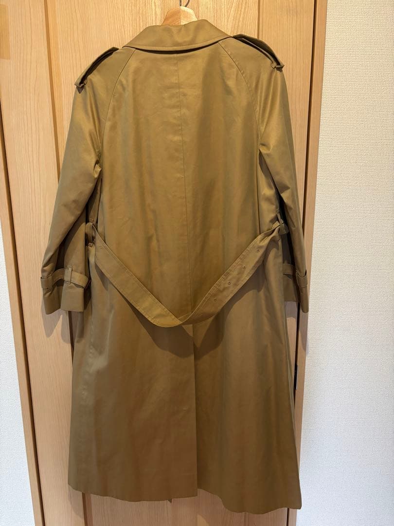 美品！DAKSダックス チェック ライナー付トレンチコート ベージュ　11号