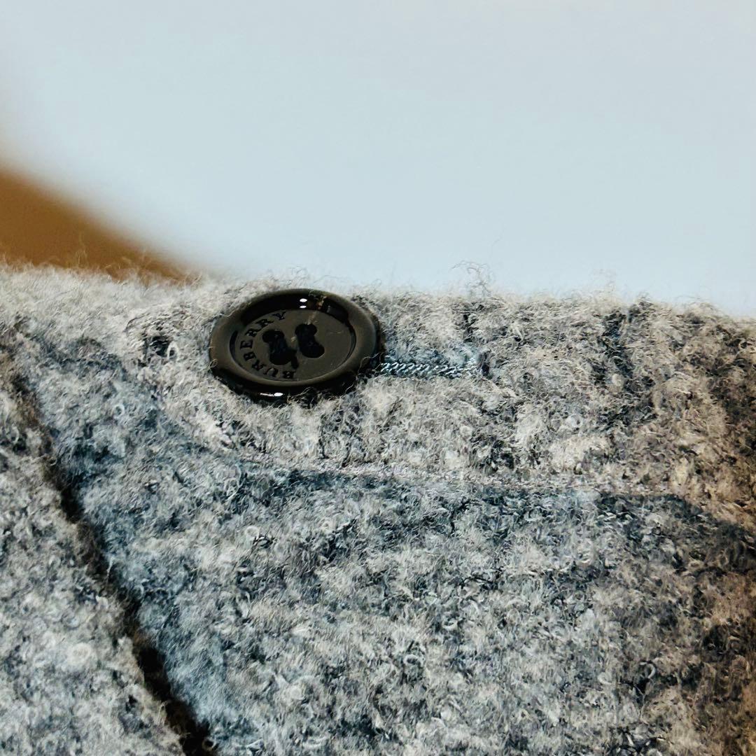 ✨新品✨バーバリーロンドン ウール混ジャケット 起毛ツイード調 2ボタン38