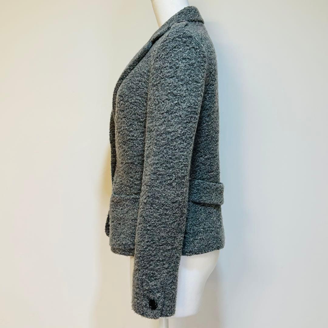 ✨新品✨バーバリーロンドン ウール混ジャケット 起毛ツイード調 2ボタン38