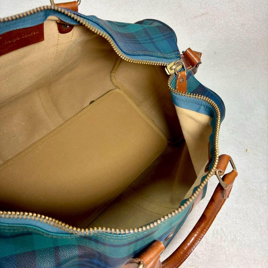 【美品✨】ポロラルフローレン　ボストンバッグ　旅行カバン 2way 大容量PVC