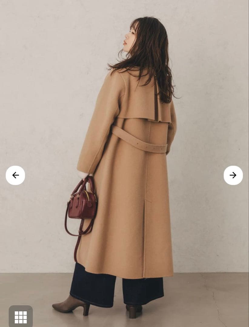 COHINA コヒナ ウールリバートレンチコート